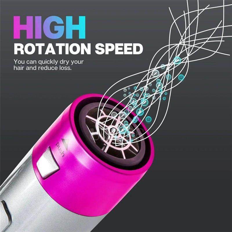 5-in-1 Ceramic Curling Wand, Create Beach Waves, Curls & Volume