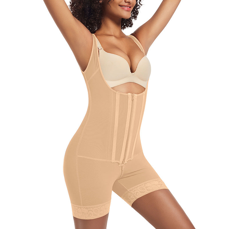 Women's Seamless Mesh Shapewear Bodysuit Tummy Control & Body Sculpting Corset
