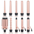 Luxelane 5-in-1 Interchangeable Hair Curler Set | Professional Curling Wand for Every Style