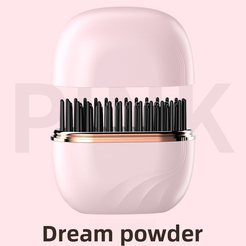 Mini Wireless Hair Straightener and Curler Comb