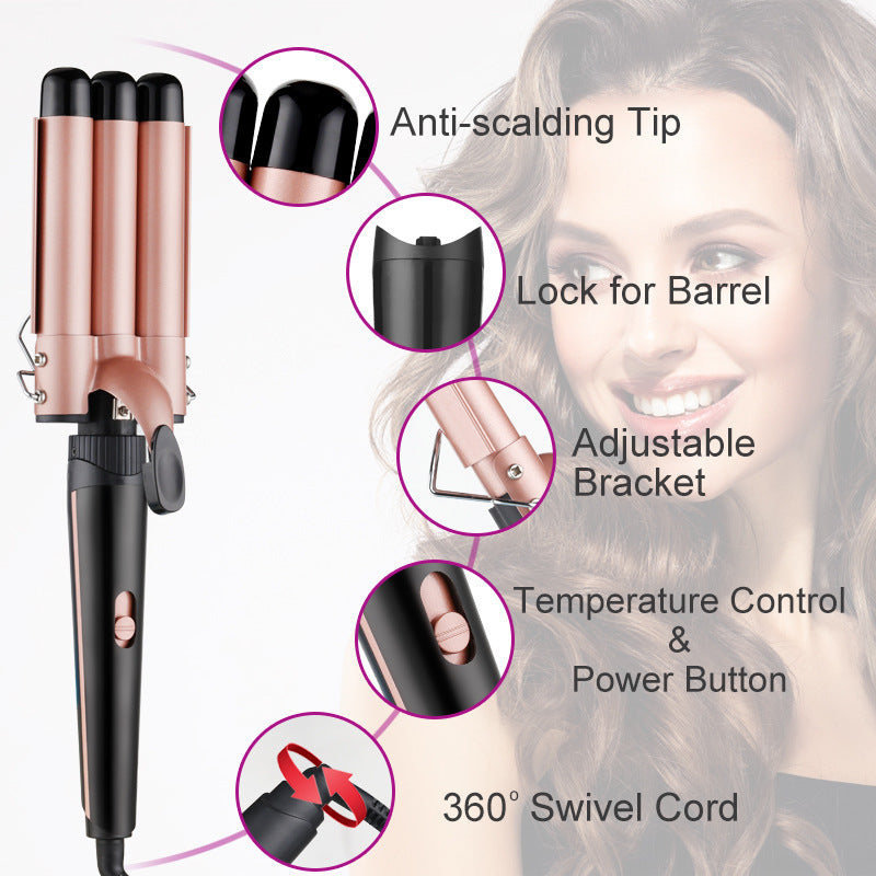 Luxelane 5-in-1 Interchangeable Hair Curler Set | Professional Curling Wand for Every Style