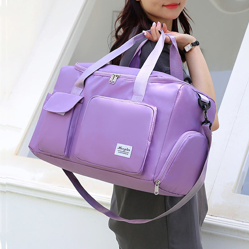 Luxelane shoe accessible Gym Sports Bag | Large Capacity Travel & Workout Duffel Bag