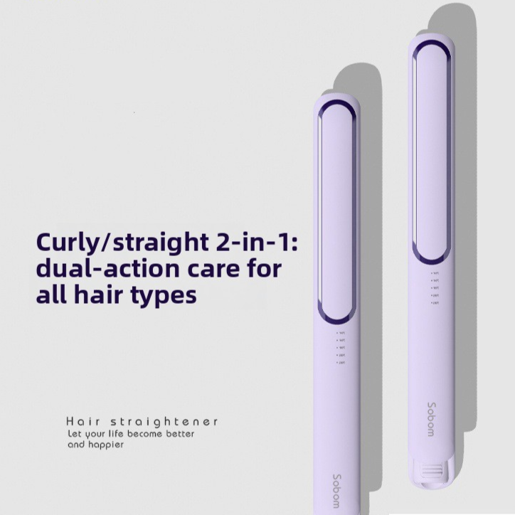 SmoothWave 2-in-1 Hair Straightener and Curler  Frizz-Free Styling Made Easy