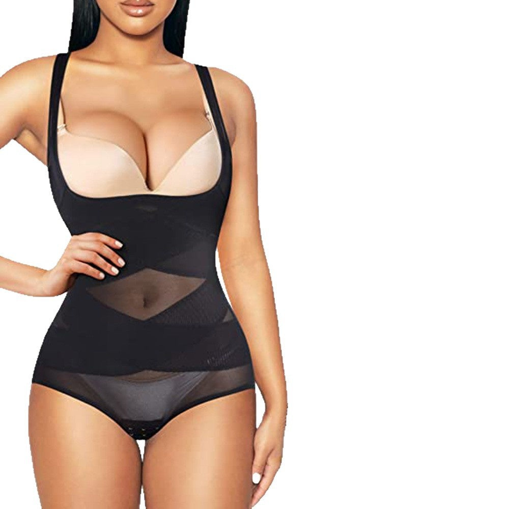 Women's Postpartum Shaping Dress Button Front Tummy Control Bodysuit Dress, Smooth Support & Everyday Comfort