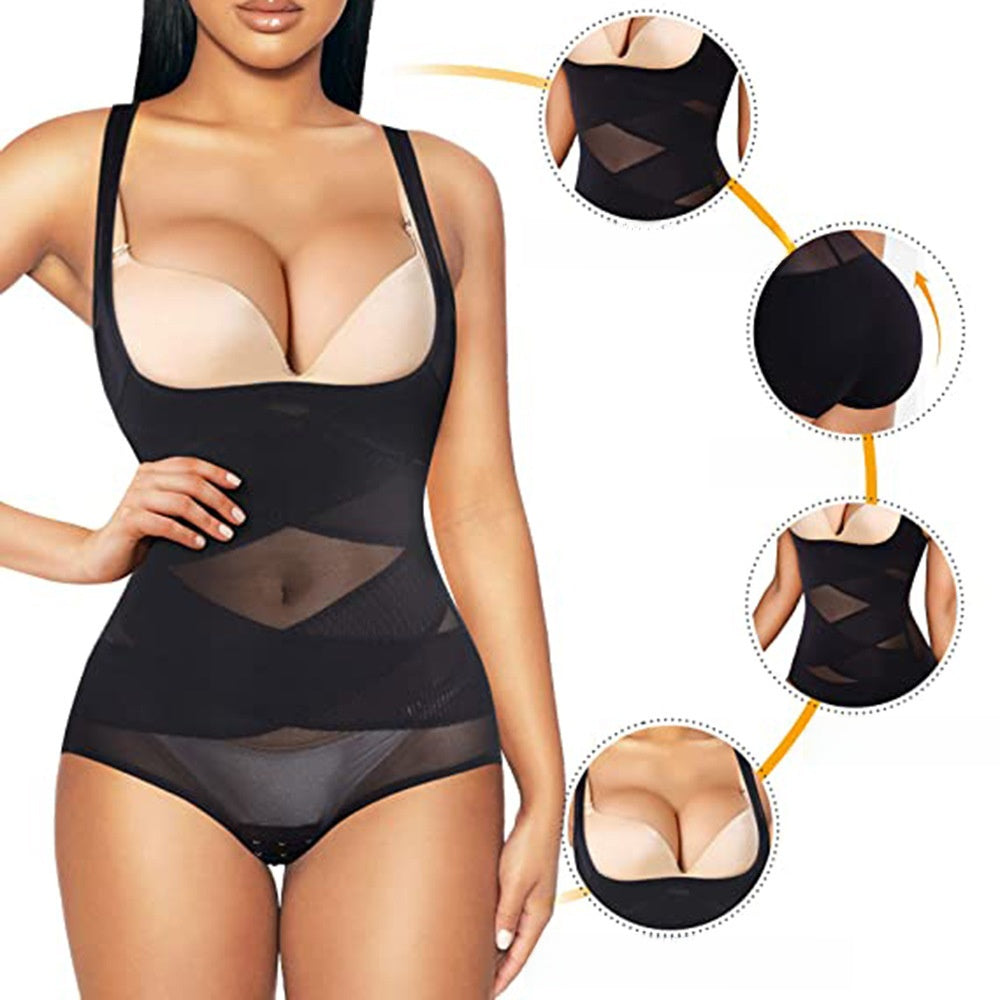 Women's Postpartum Shaping Dress Button Front Tummy Control Bodysuit Dress, Smooth Support & Everyday Comfort